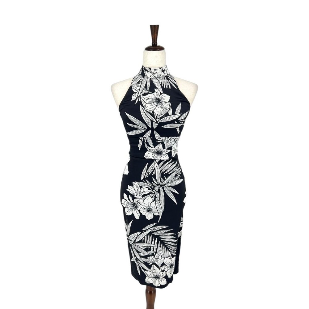Karen Miller Halter Top Floral Dress | 4